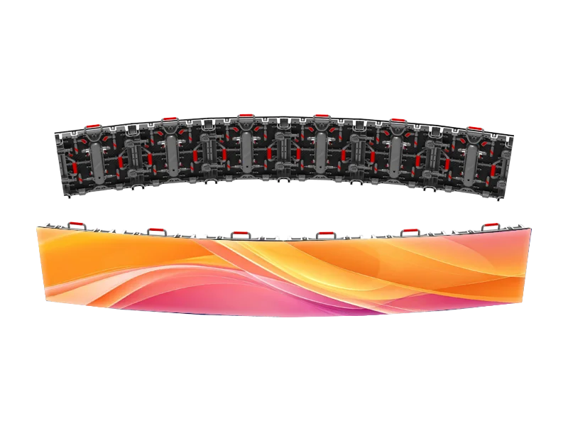 curved Adhaiwell R3 Series rental LED screen modules