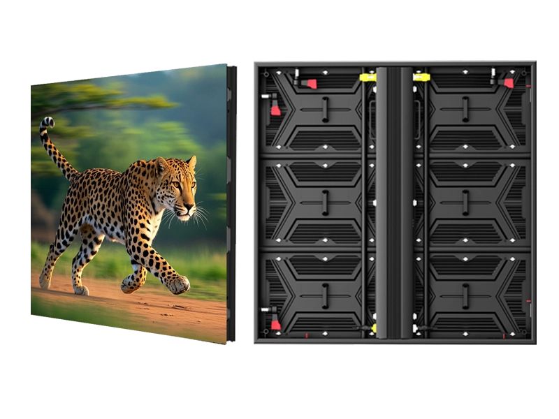 Aluminum profile LED display cabinet with extruded aluminum frame