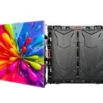 Die-cast aluminum LED cabinet rear view with fast-lock and handle