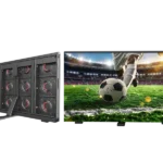 Adhaiwell Energy-Saving Aluminum Profile Perimeter LED Stadium Screen: Engineered for professional football fields and sports arenas, with rugged aluminum profile cabinet, 6500nits high brightness, IP65 weatherproofing, and NovaStar fiber-optic control for lossless long-distance signal transmission.
