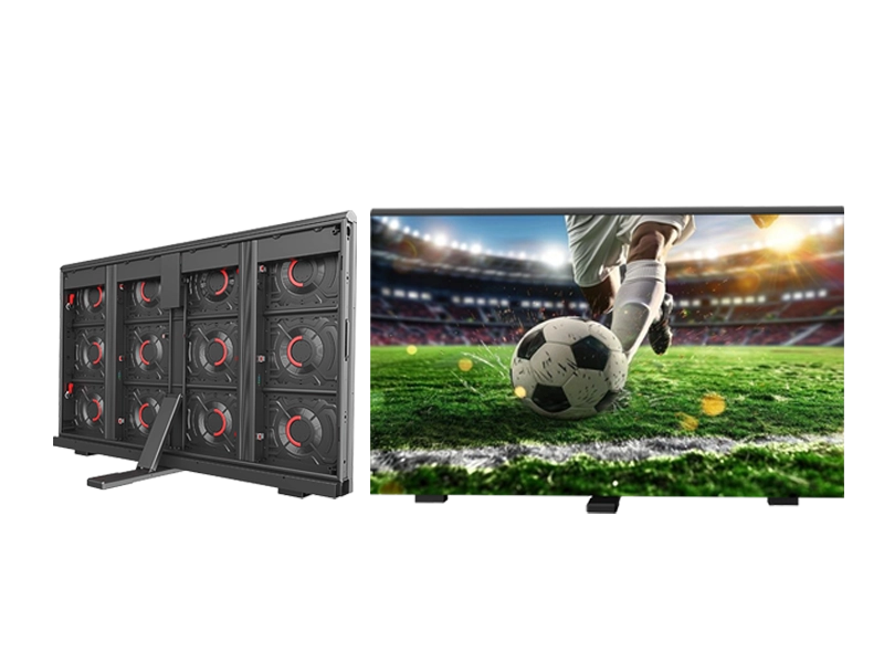 Adhaiwell Energy-Saving Aluminum Profile Perimeter LED Stadium Screen: Engineered for professional football fields and sports arenas, with rugged aluminum profile cabinet, 6500nits high brightness, IP65 weatherproofing, and NovaStar fiber-optic control for lossless long-distance signal transmission.