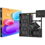 Adhaiwell high-end energy-saving aluminum outdoor LED display featuring 30% power saving, 22.5kg/sqm lightweight cabinet, and 10000:1 contrast ratio. LED Display Screen Manufacturer