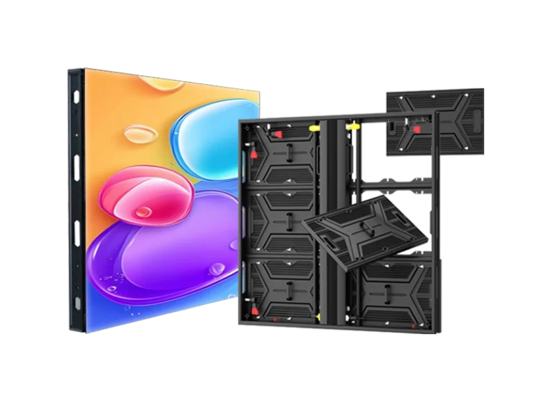 Products 5 Adhaiwell high-end energy-saving aluminum outdoor LED display featuring 30% power saving, 22.5kg/sqm lightweight cabinet, and 10000:1 contrast ratio.