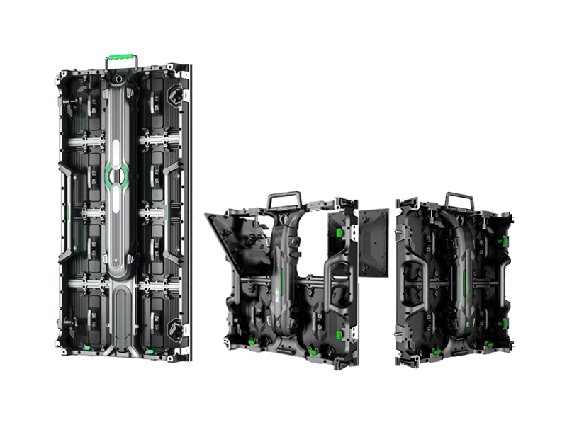 Indoor event rental LED display with lightweight modular cabinet