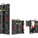 Outdoor stage rental LED screen with modular weatherproof cabinets