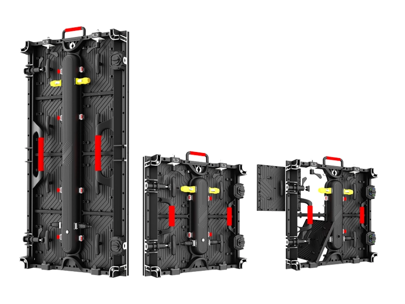 Outdoor stage rental LED screen with modular weatherproof cabinets