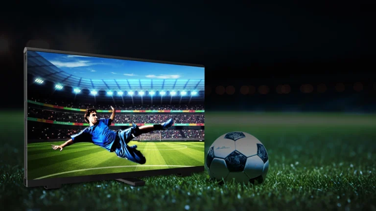 LED Display 28 Stadium LED video wall showing live sports