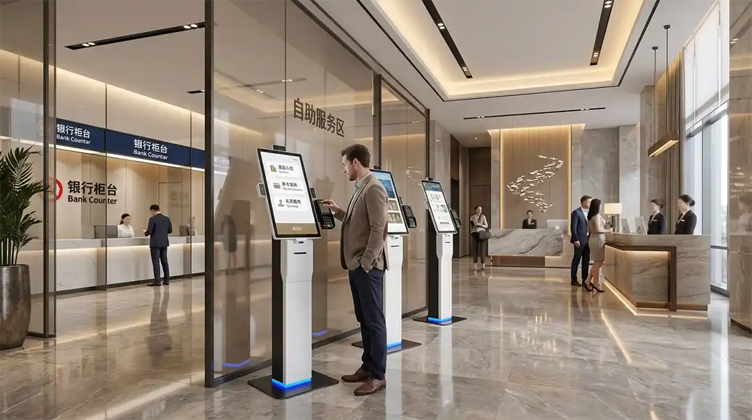 Adhaiwell, reliable China OEM, manufactures secure bank kiosks with lockable chassis and advanced document processing.