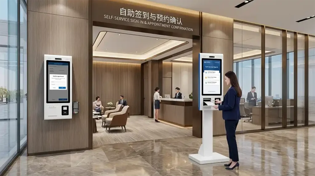 Verified China manufacturer Adhaiwell supplies durable healthcare kiosks, supporting multi-language UIs and medical card scanning.