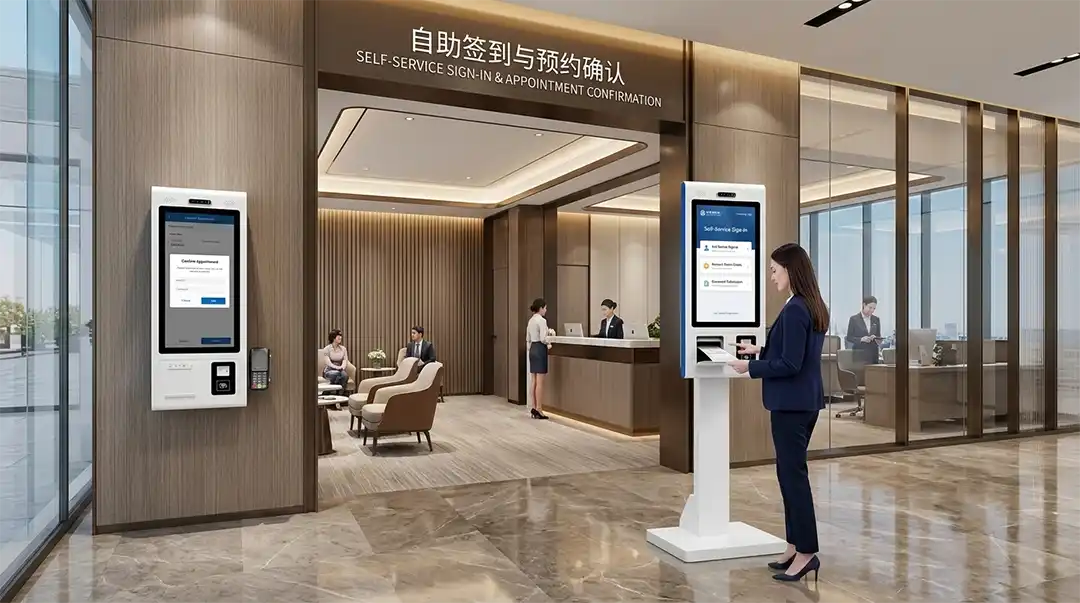 Verified China manufacturer Adhaiwell supplies durable healthcare kiosks, supporting multi-language UIs and medical card scanning.