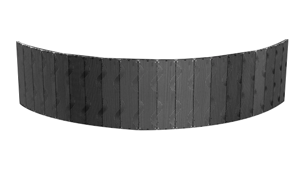 Adhaiwell T3-PRO die-cast aluminum curved fine pitch LED video wall, seamless semicircular wave design for commercial indoor projects, US, EU, Middle East