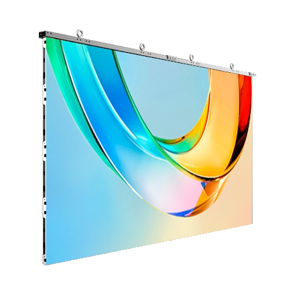 Adhaiwell T3-PRO fine pitch LED wall hanging installation with reinforced brackets for commercial indoor use, global market
