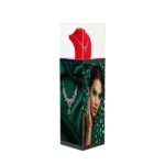 Adhaiwell 3D LED Pedestal Display Case, China manufacturer 4-sided LED showcase for jewelry retail and luxury product display