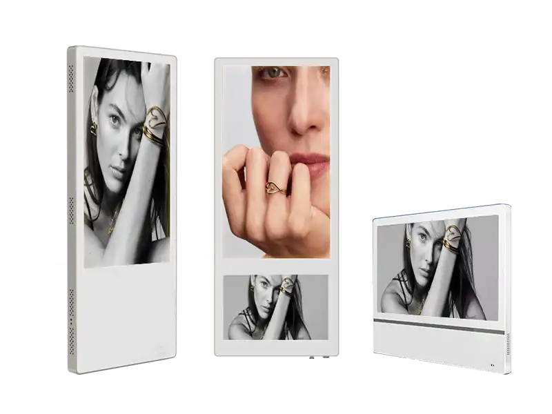 Adhaiwell elevator LCD digital signage, China manufacturer elevator advertising display for lift cabin and lobby, vertical and horizontal elevator digital screens