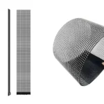 Adhaiwell ultra-thin, lightweight flexible holographic transparent LED film screen, showing rollable form and slim profile for front/back glass mounting and custom applications