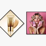 Adhaiwell diamond-shaped and square LCD digital signage displays for luxury beauty and cosmetics retail store installations