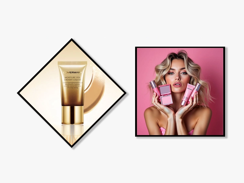Adhaiwell diamond-shaped and square LCD digital signage displays for luxury beauty and cosmetics retail store installations