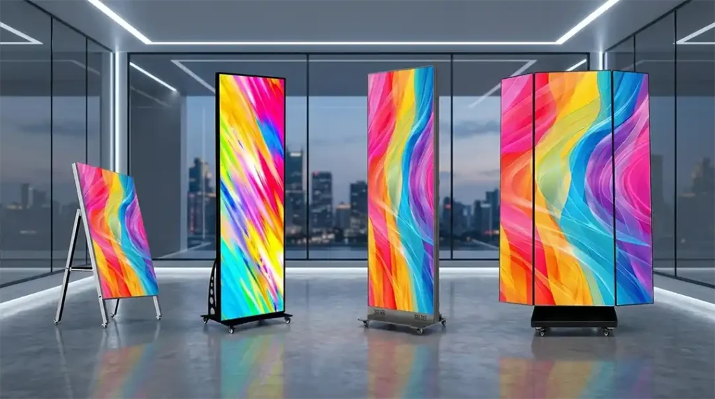 Adhaiwell LED Poster Display Lineup from China Manufacturer