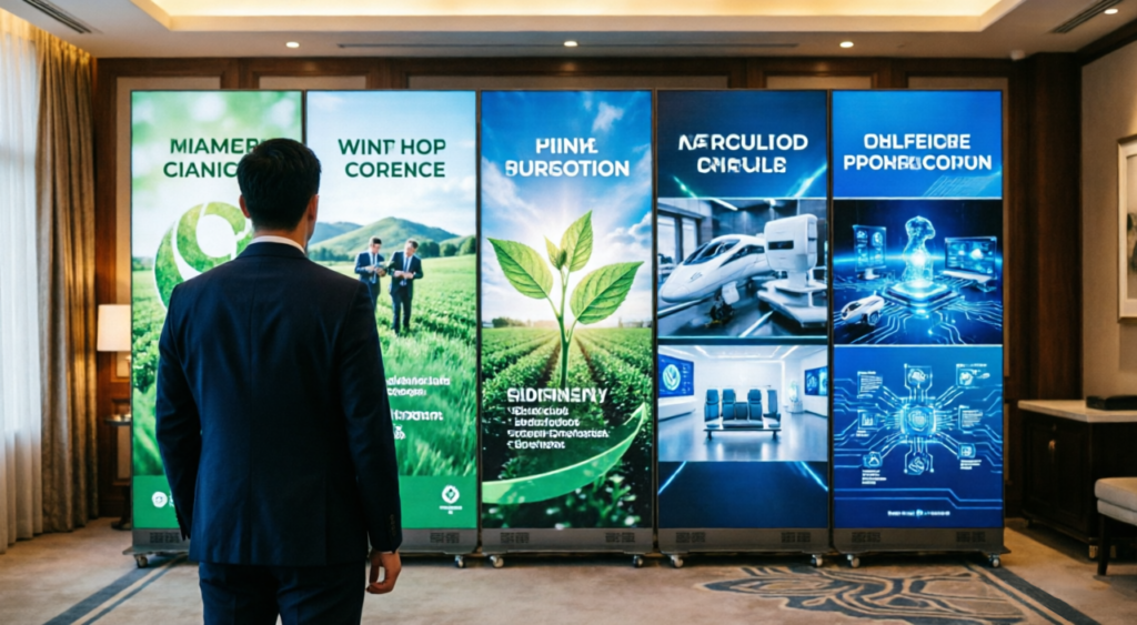 Seamless 16:9 LED video wall by Adhaiwell, perfect for salon backdrops. Sourced from China factory, ideal for event planners seeking reliable bulk suppliers.